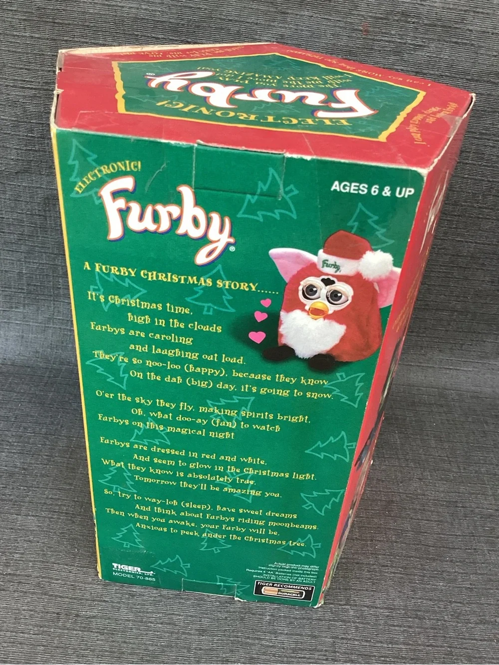 Vintage 1999 Santa Furby Special Limited Edition Christmas Tiger Electronics